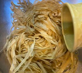 How she used raffia to update her mini dollar store pumpkins