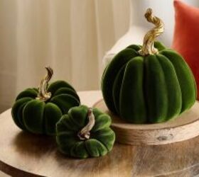 Velvety Flocked Pumpkins for a Festive Fall Touch