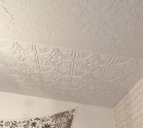 This has got to be the simplest way to redo an ugly textured ceiling