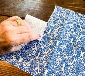 Tear apart some pretty paper napkins for THIS