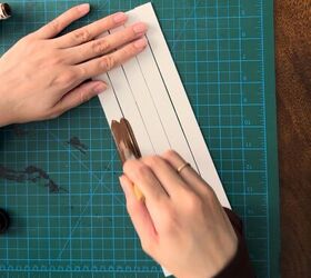 Cut foam sheets into strips to give your coffee table a subtly stylish upgrade