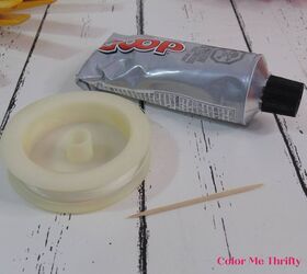 repurposed clothes pins into fall flowers, supplies for gluing clothes pins to straw hats