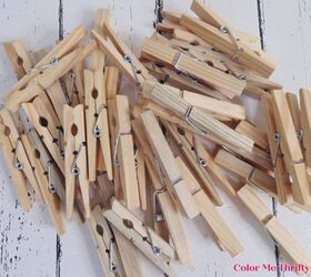 Grab a ton of clothespins (and some spray paint) for this fun and unique fall idea