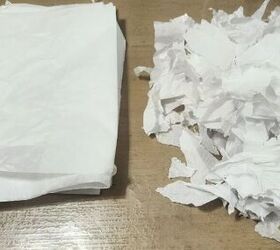 Tear up tissue paper for this sweet fall look