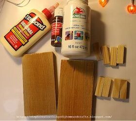 Turn wooden blocks into the cutest fall accent