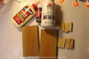 Turn wooden blocks into the cutest fall accent