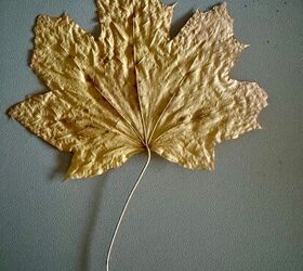 Instead of just pressing a fallen leaf between book pages, she did something WAY more creative