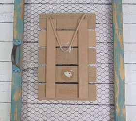 how to dress up a dollar store fall sign, dollar store fall sign turned over on chicken wire frame