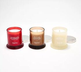 HomeWorx by Slatkin + Co. Set of 3 8oz Signature Candles - image via QVC