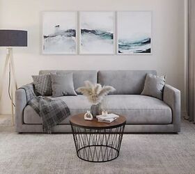 Lavish Home Round Coffee Table Geometric Base Accent Table - image via Canva