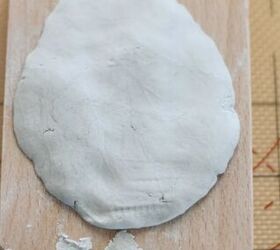 Put some clay in molds for classic Christmas decor