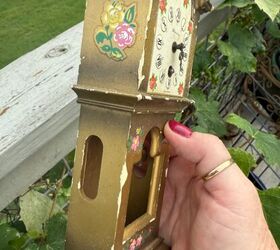 The unexpected way she made this mini grandfather clock a whole lot cuter