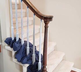 The $45 trick that took this boring banister from bland to brilliant