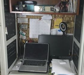 She turned this chaotic workspace into something way more functional for just $120