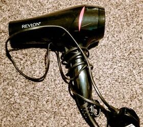 She sticks a hairdryer in her heater for this super-helpful winter hack