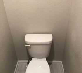 We still can't get over how he was able to transform this boring bathroom to make it SO much more interesting