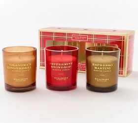 cozy home essentials to get you through the final winter months, HomeWorx by Slatkin Co S 3 Classic Holiday Candle Discovery Set image via QVC