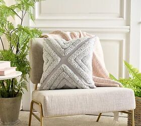 cozy home essentials to get you through the final winter months, Home Reflections Tufted Decorative 18 x 18 Pillow image via QVC
