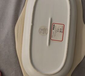 Place a dish over some clay for eye-catching decor