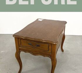 This was the fresh and modern update this end table was meant for