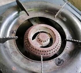 If your stove grates look like this, her easy hack is about to change that