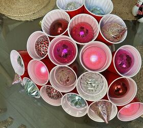 How to Make a Sparkling Plastic Cup Christmas Tree Decoration