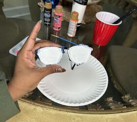 Layer thin coats of white paint until the surface is opaque and smooth