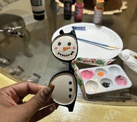 Hand-painted Christmas ornament craft for kids and adults