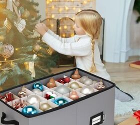 12 storage solutions to tidy up after the holidays, 1 Ornament Organizer with Adjustable Dividers