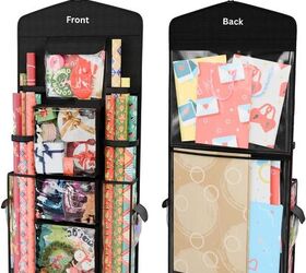 12 storage solutions to tidy up after the holidays, 7 Over the Door Gift Wrap Organizer