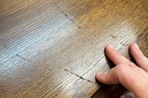 Use this quick hack to get rid of scratches on your wood furnture