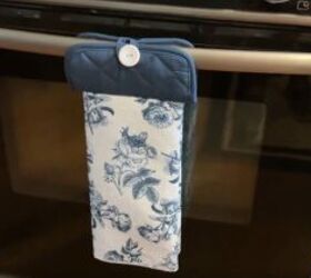 DIY hanging tea towel