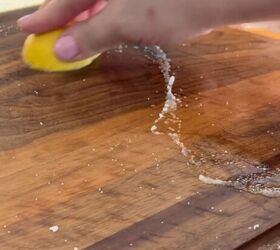 Rub a lemon on a cutting board to solve this annoying problem in a snap