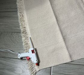  Run fabric glue and hot glue side-by-side to get a secure hold that lasts