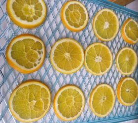 Use sliced oranges for truly one-of-a-kind decor for your front door