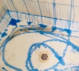 how to clean a shower base with years of built up grime