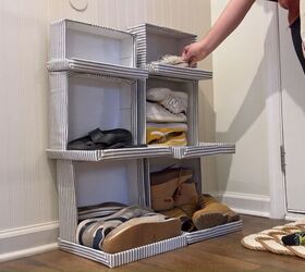 Turn a pile of old shoe boxes into storage