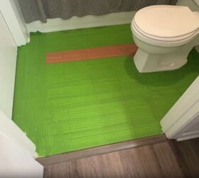 Completely taped off floor