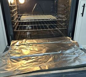 Put a trash bag over your oven door if you want to see a really crazy cleaning trick