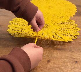kitchen window decor, Colorful DIY kitchen curtain made with placemats and clip