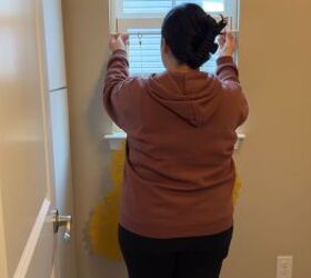 kitchen window decor, How to make a staggered hanging curtain from round placemats