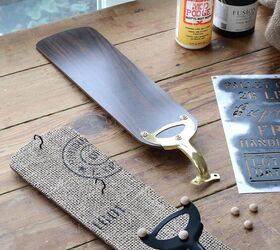 help organize your home with unique ceiling fan blade coat hooks, Ceiling fan blade before and after