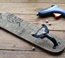 help organize your home with unique ceiling fan blade coat hooks, Spray painting the hardware