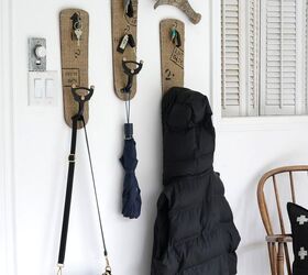 help organize your home with unique ceiling fan blade coat hooks, Completed ceiling fan blade coat hooks