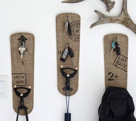 help organize your home with unique ceiling fan blade coat hooks