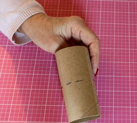 Cut toilet paper rolls to make your Valentine's Day tablescape simply sensational