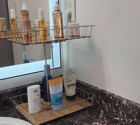 DIY bathroom storage