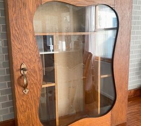 She made this one little fix to make this vintage wall cabinet even more beautiful
