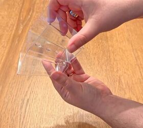 Gluing two clear cups together