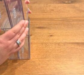 diy stackable drawers and cutting board organizer, Acrylic drawer organizer with a stylish top